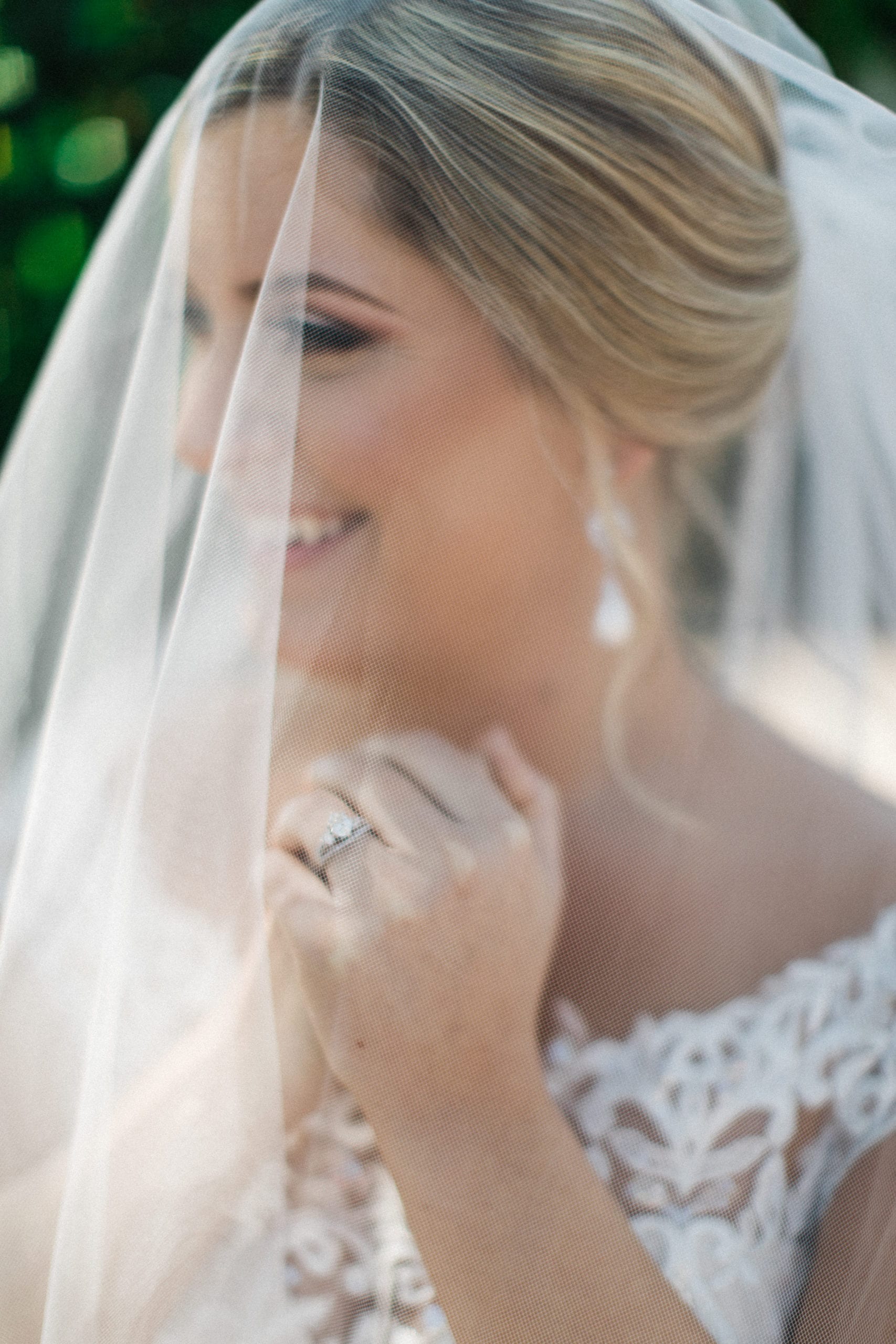 bridal portrait ring shot