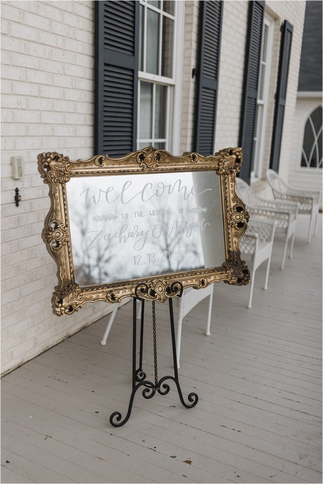 welcome sign for wedding guests